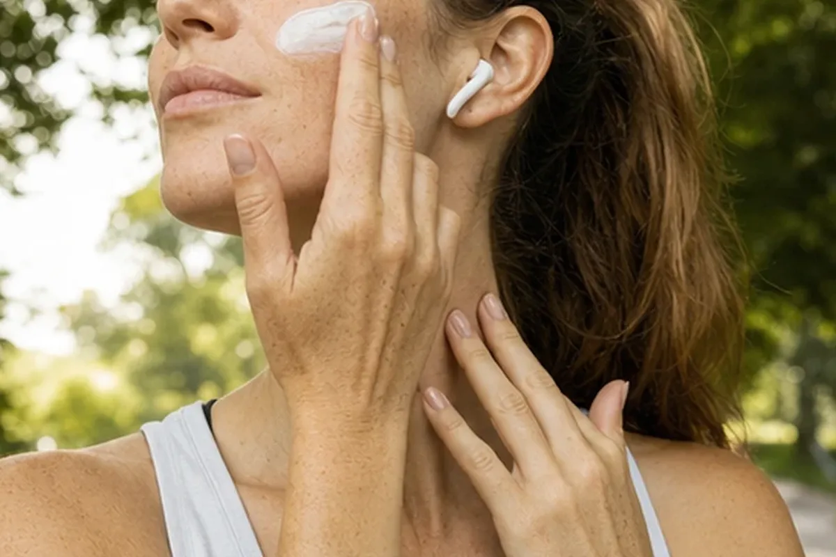 Authentischer Wohlfühlmoment passend zum Beauty-Thema Rasierschaum für trockene Haut