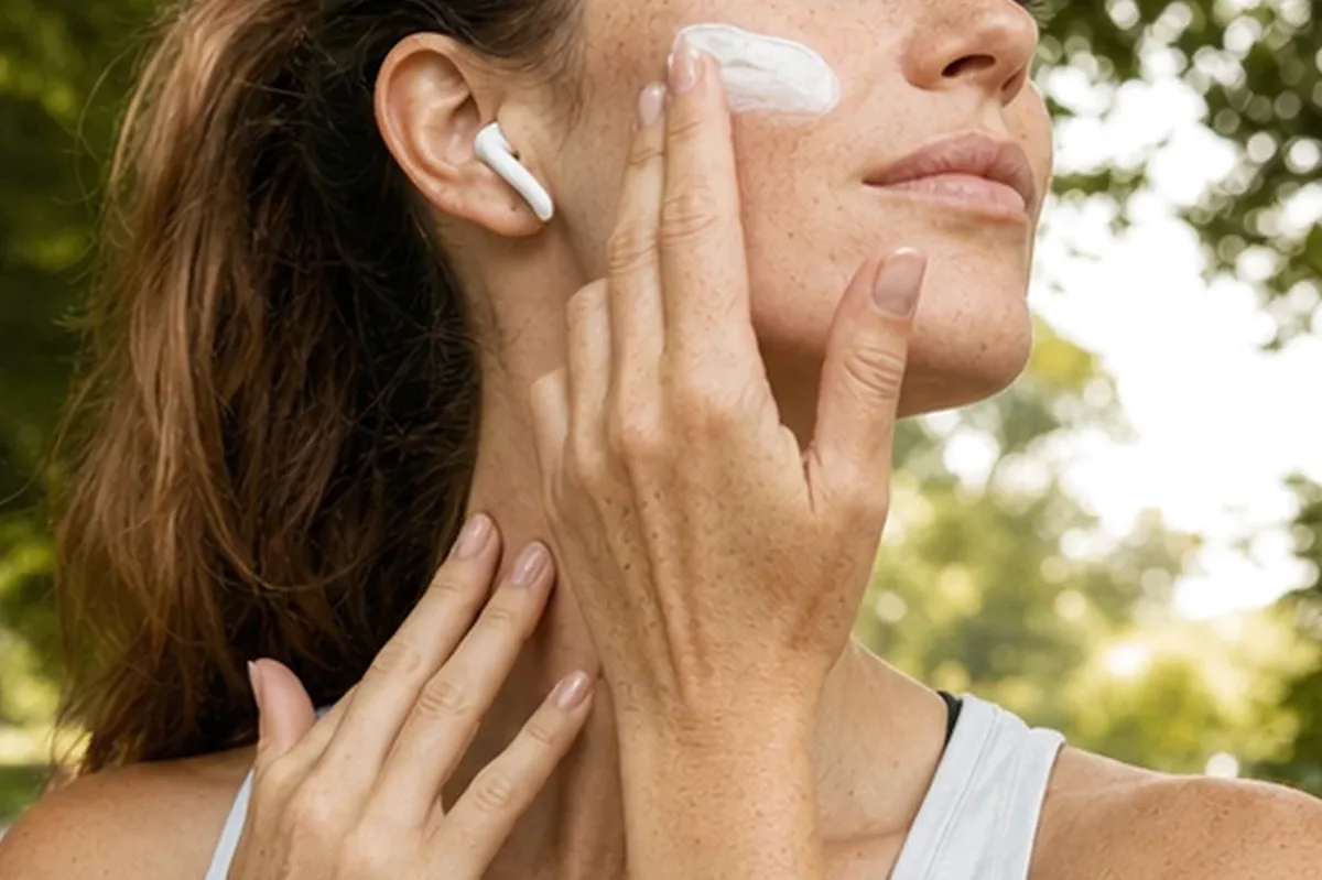 Emotionaler und authentischer Anwendungsmoment rund um Retinol-Serum für Mischhaut