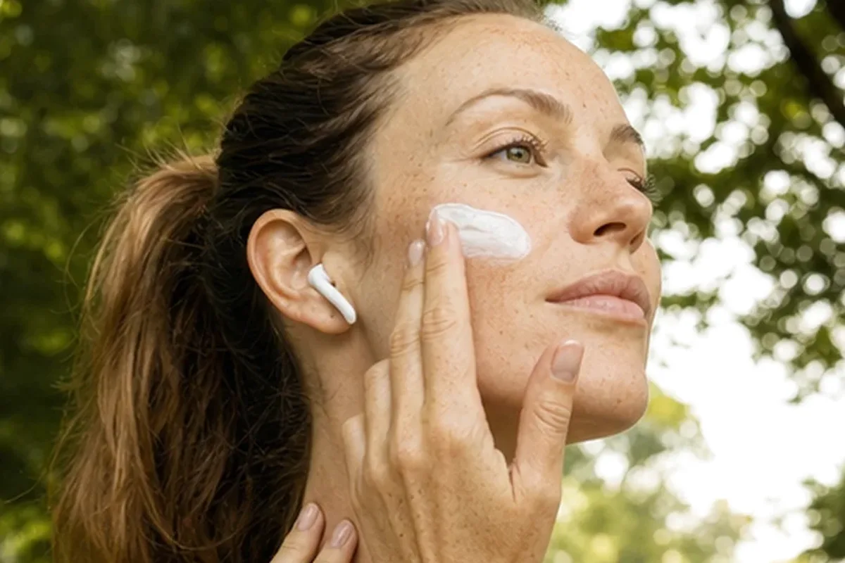 Hochwertige Beauty-Inszenierung zu Auswahlkriterien für Gesichtsmaske bei Pigmentflecken