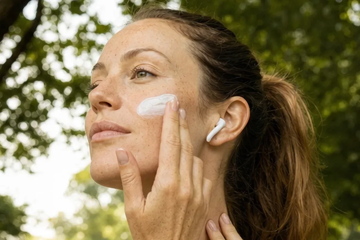 Authentischer Wohlfühlmoment passend zum Beauty-Thema Rasierschaum für trockene Haut