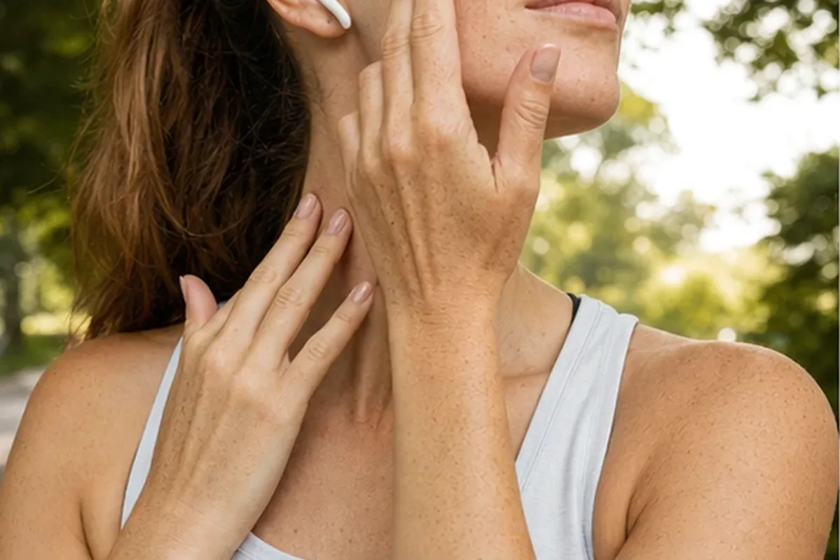 Authentische Beauty-Routine passend zum Thema Gesichtsmaske bei Pigmentflecken