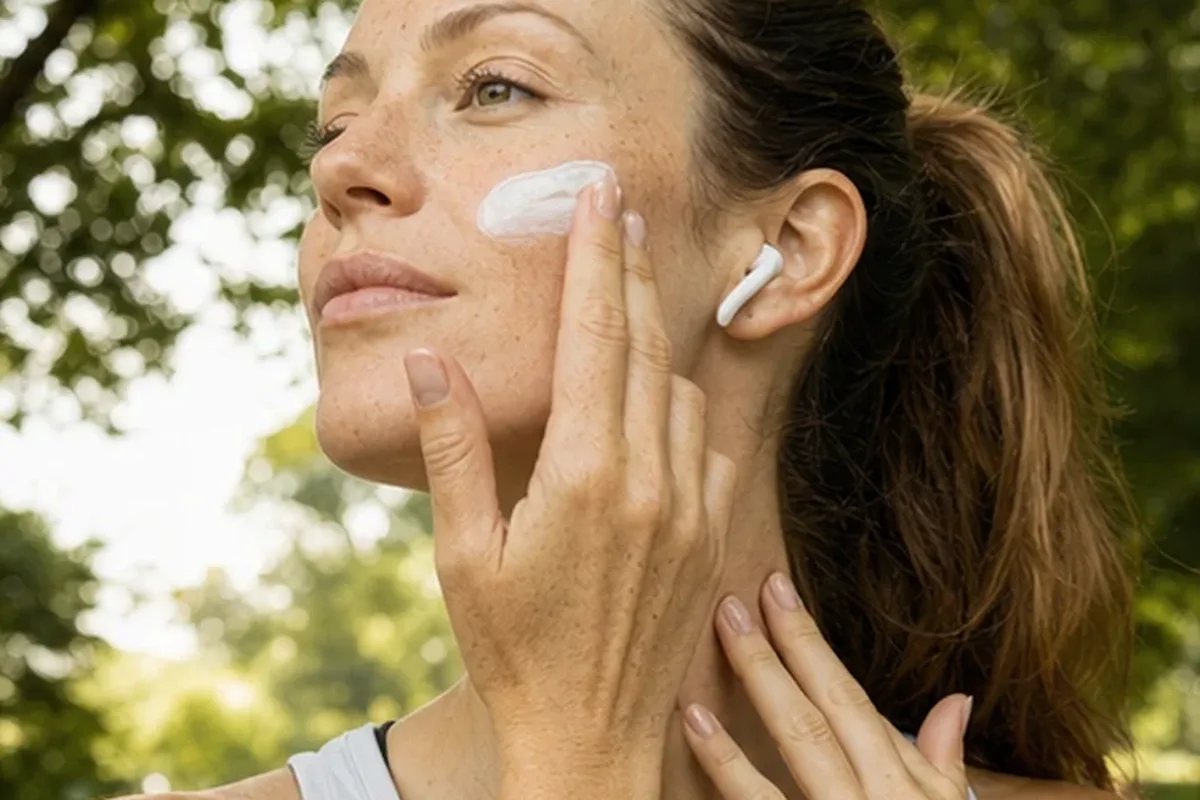 Redaktioneller Beauty-Moment zur Ausgangslage bei Hyaluron-Serum bei Pigmentflecken
