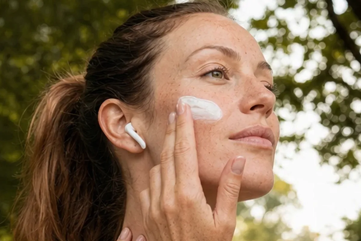 Authentischer Wohlfühlmoment passend zum Beauty-Thema Reinigungsöl für empfindliche Haut