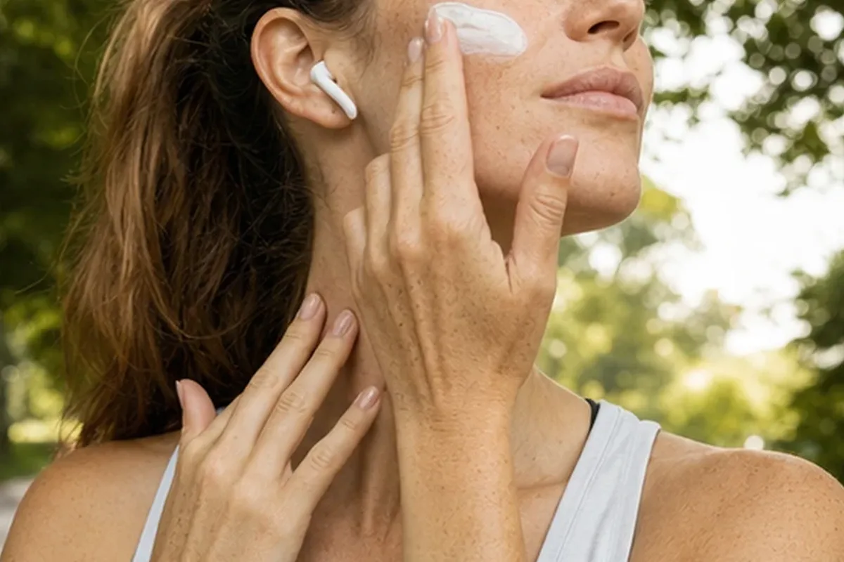 Authentischer Wohlfühlmoment passend zum Beauty-Thema Reinigungsöl für fettige Haut
