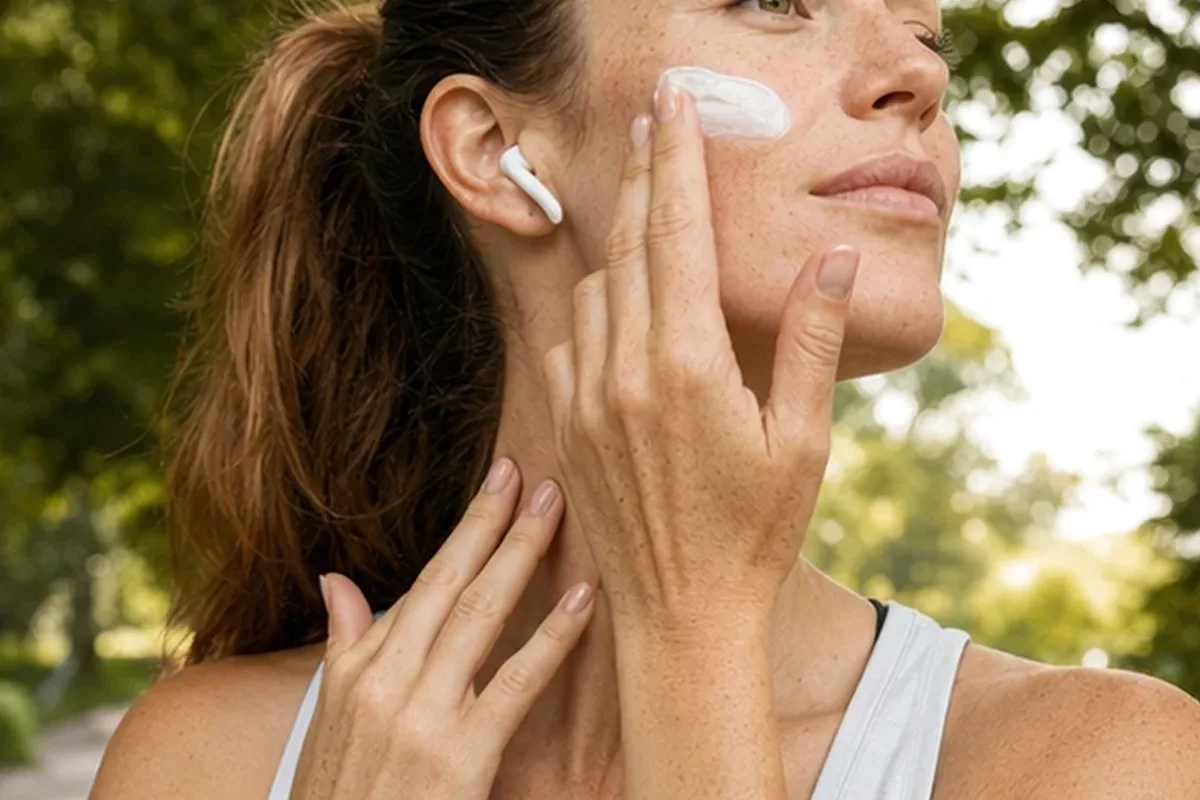 Emotionaler und authentischer Anwendungsmoment rund um Chemisches Peeling für trockene Haut