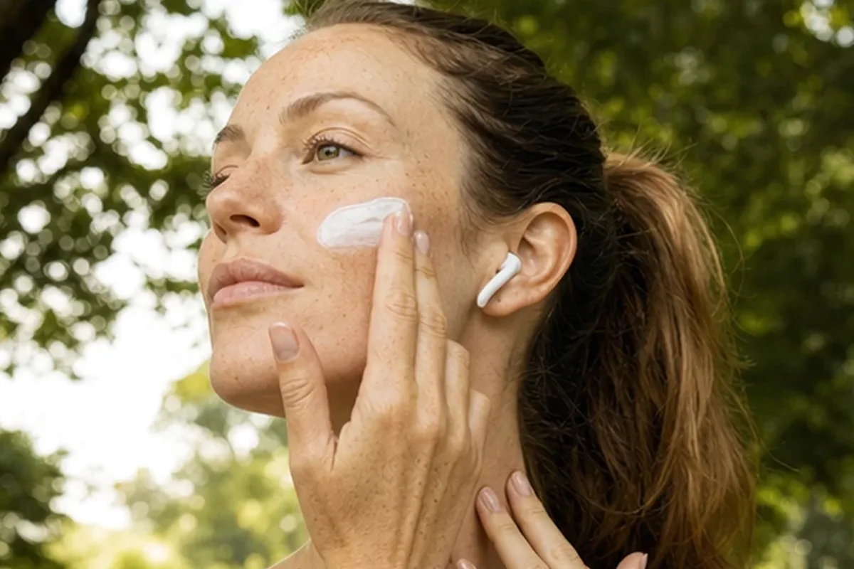 Authentische Beauty-Routine passend zum Thema Gesichtsreinigung bei ersten Fältchen