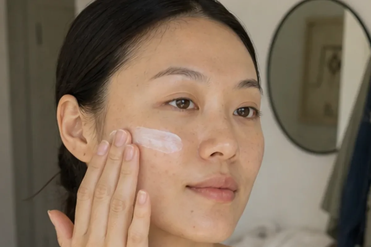 Authentischer Wohlfühlmoment passend zum Beauty-Thema Gesichtsgeräte