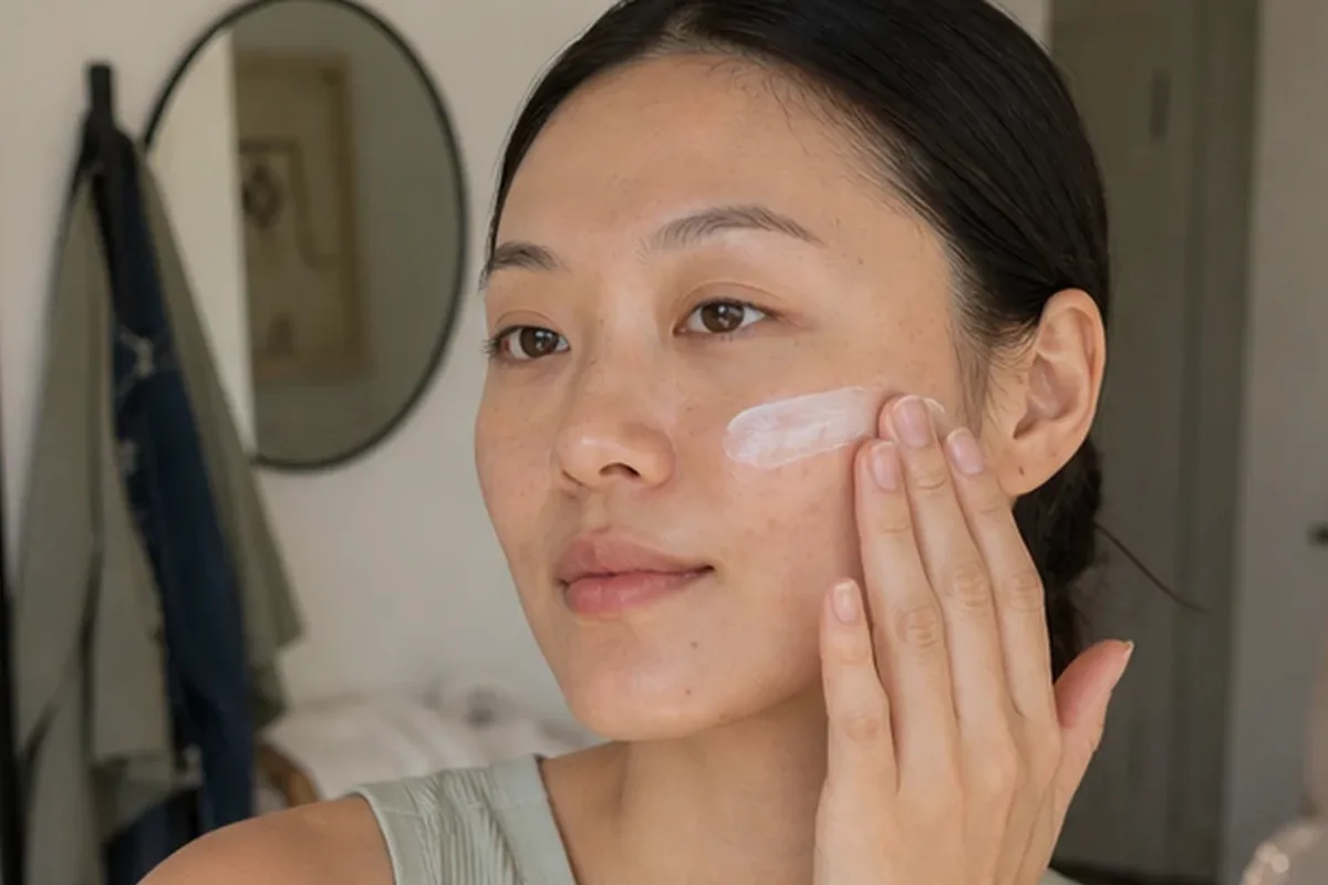 Authentischer Wohlfühlmoment passend zum Beauty-Thema Feuchtigkeitsserum bei Rötungen