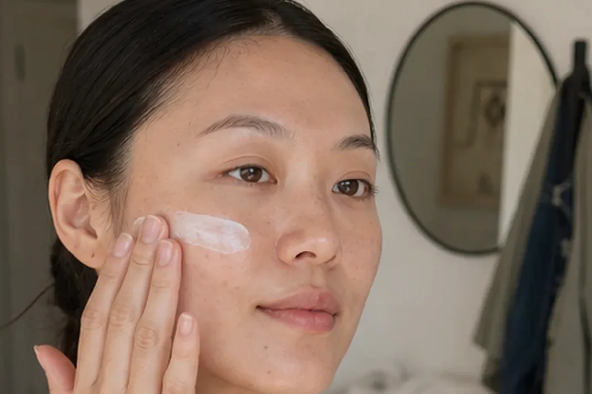 Redaktioneller Beauty-Moment zur Ausgangslage bei Kosmetikspiegel für Reisen