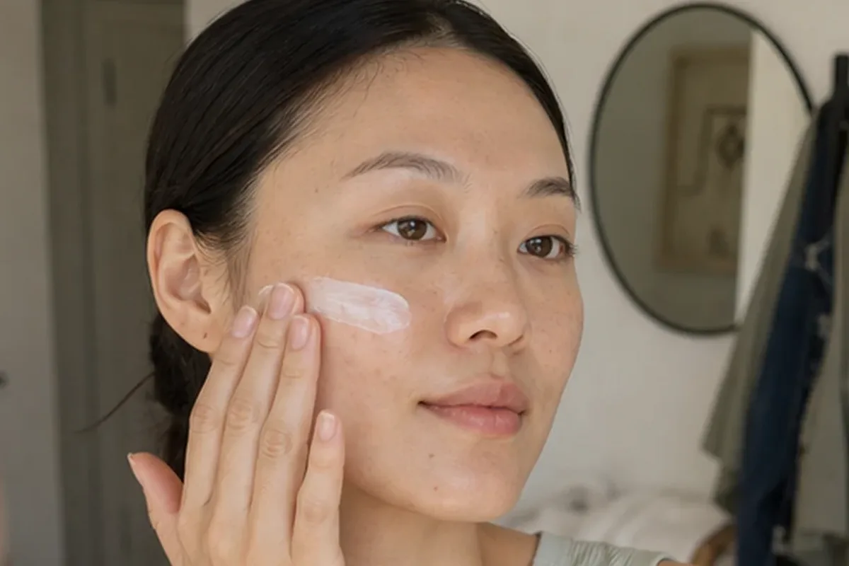 Hochwertige Beauty-Inszenierung zu Auswahlkriterien für Sonnenschutz für fettige Haut