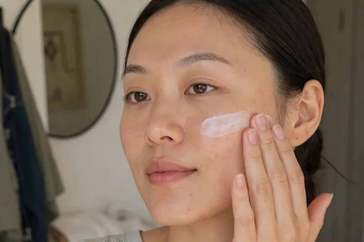 Hochwertige Beauty-Inszenierung zu Auswahlkriterien für Anti-Aging-Routine für unreine Haut