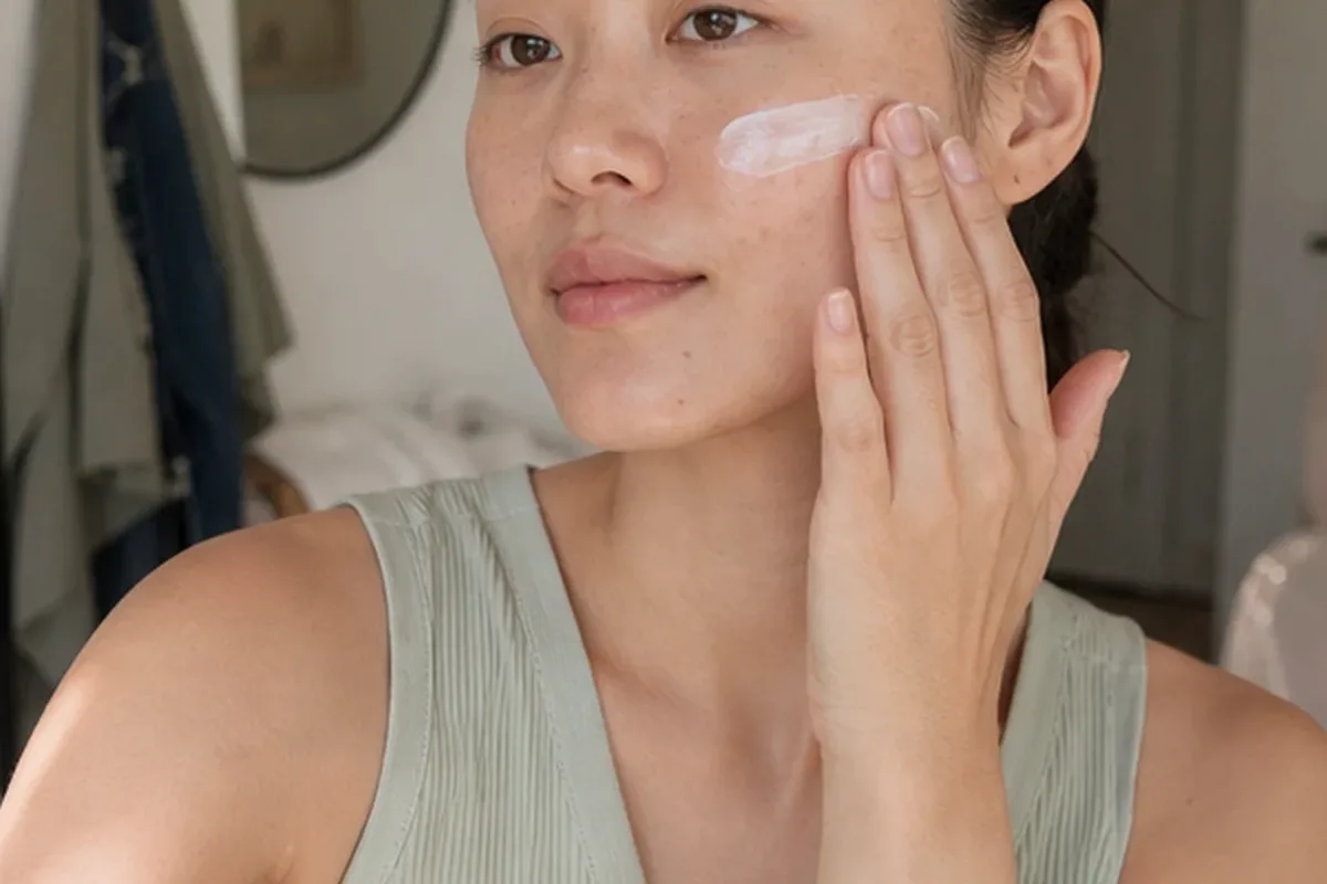 Emotionaler und authentischer Anwendungsmoment rund um Chemisches Peeling für trockene Haut