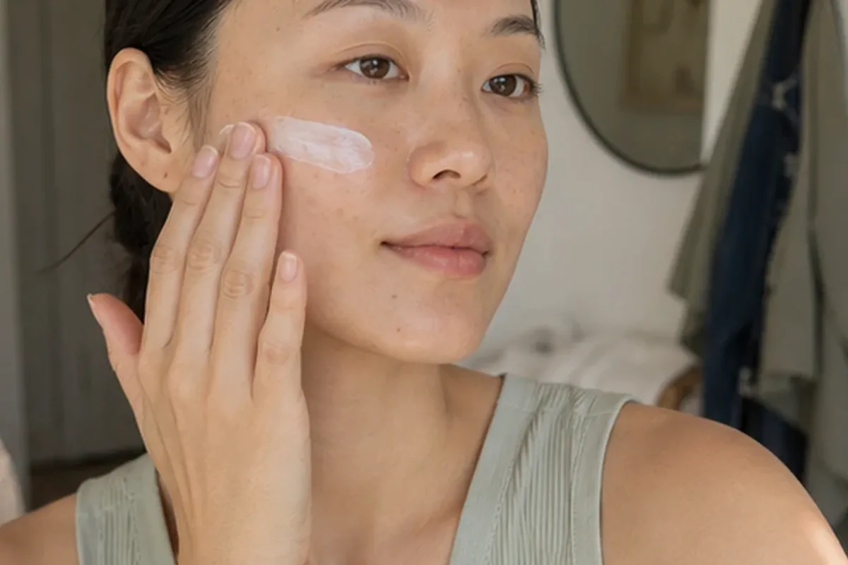 Authentischer Wohlfühlmoment passend zum Beauty-Thema Kosmetikspiegel für Anfänger