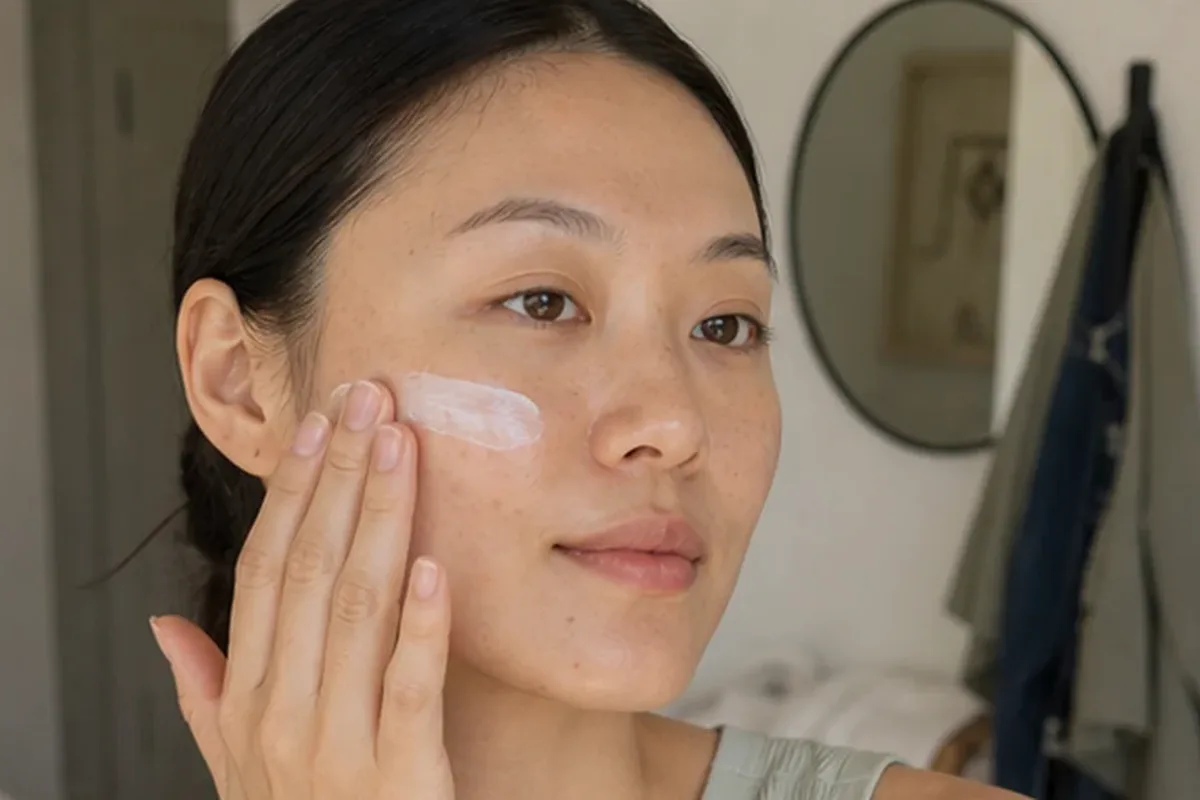 Authentische Beauty-Routine passend zum Thema Vitamin-C-Serum für Mischhaut