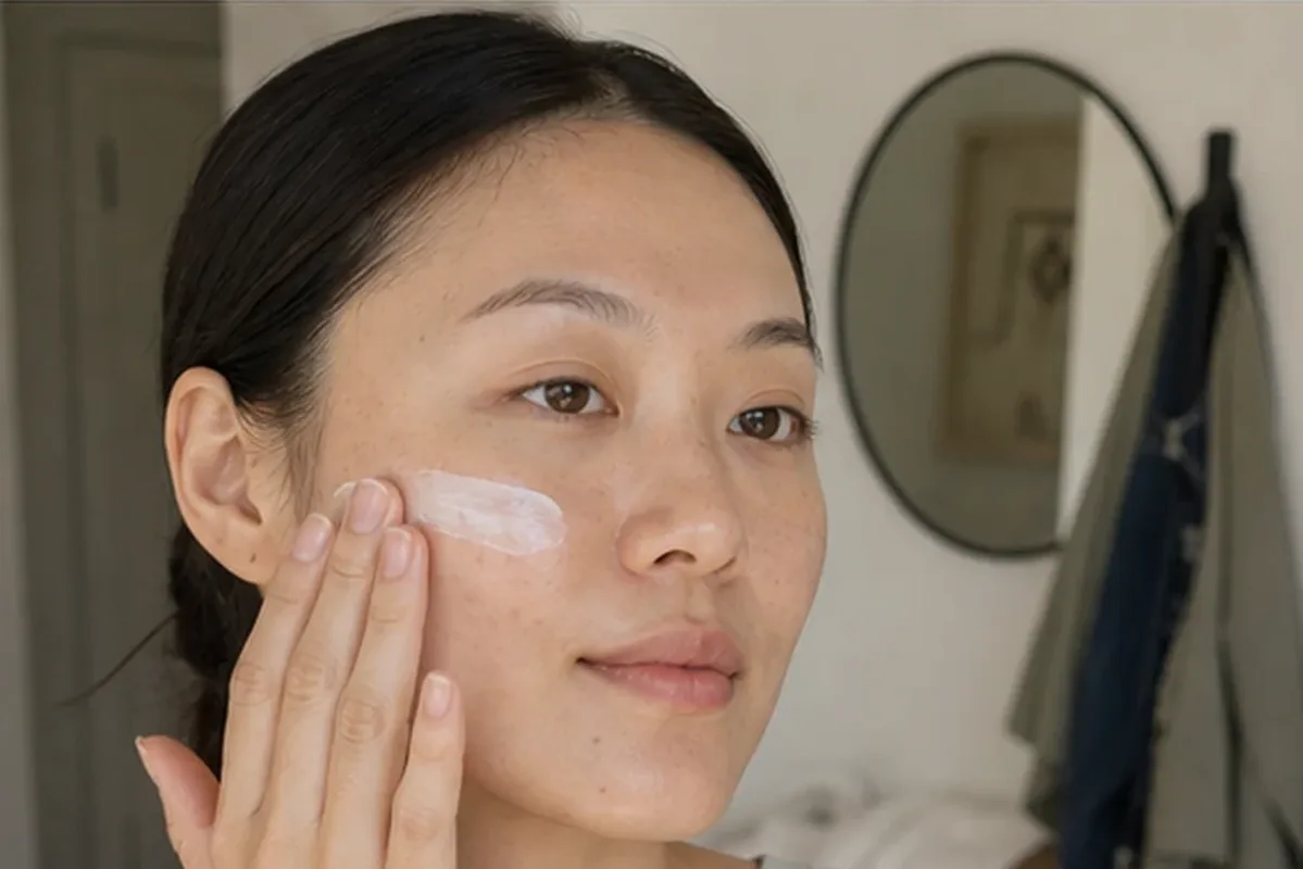 Authentische Beauty-Routine passend zum Thema Gesichtsreinigung für empfindliche Haut