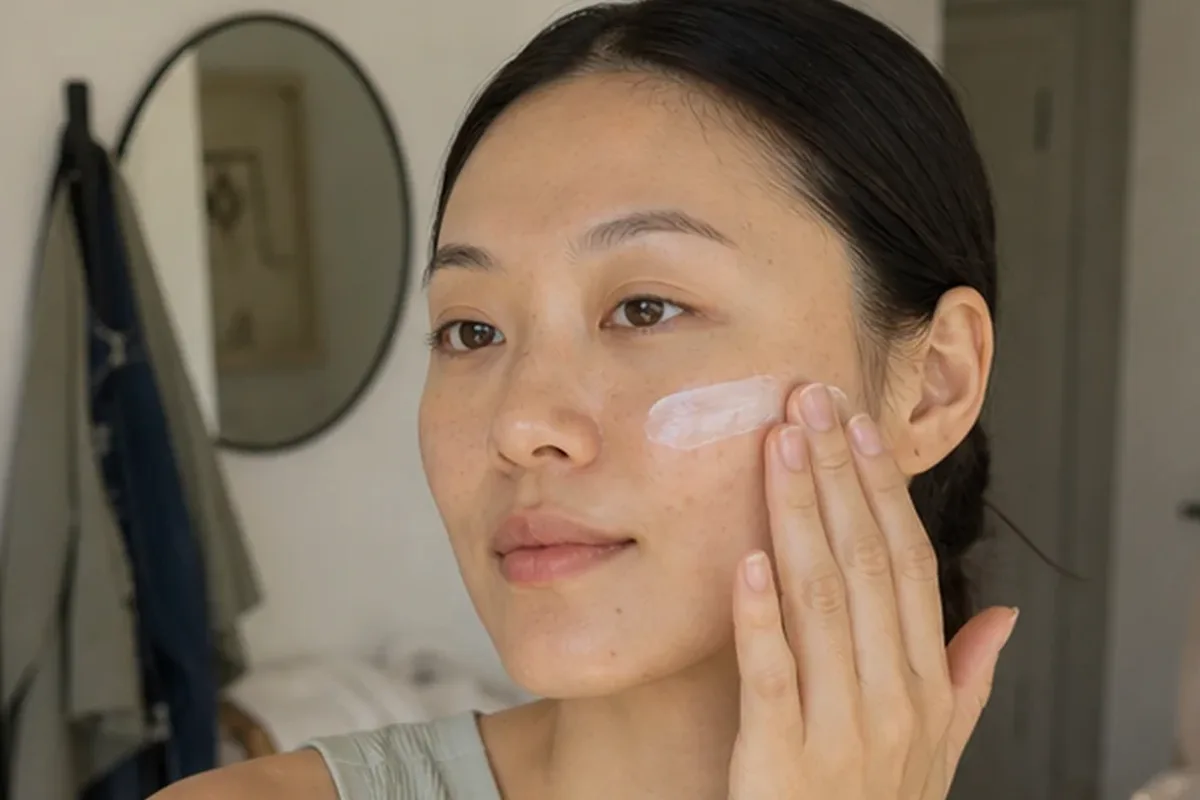 Authentische Beauty-Routine passend zum Thema Feuchtigkeitsserum bei Pigmentflecken