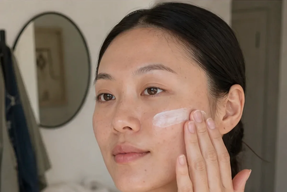 Authentische Beauty-Routine passend zum Thema Hautbarriere-Pflege für Mischhaut