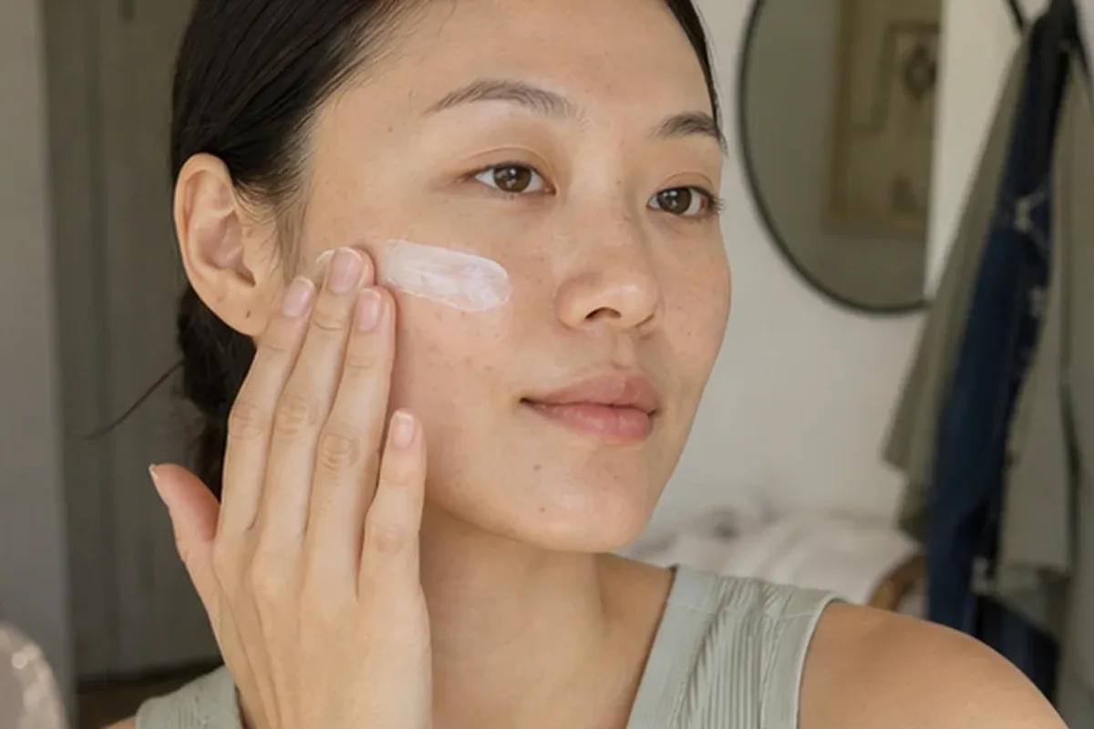 Authentische Beauty-Routine passend zum Thema Gesichtsmaske für empfindliche Haut
