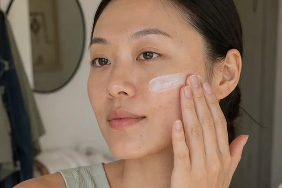 Hochwertige Beauty-Inszenierung zu Auswahlkriterien für Niacinamid-Serum für unreine Haut