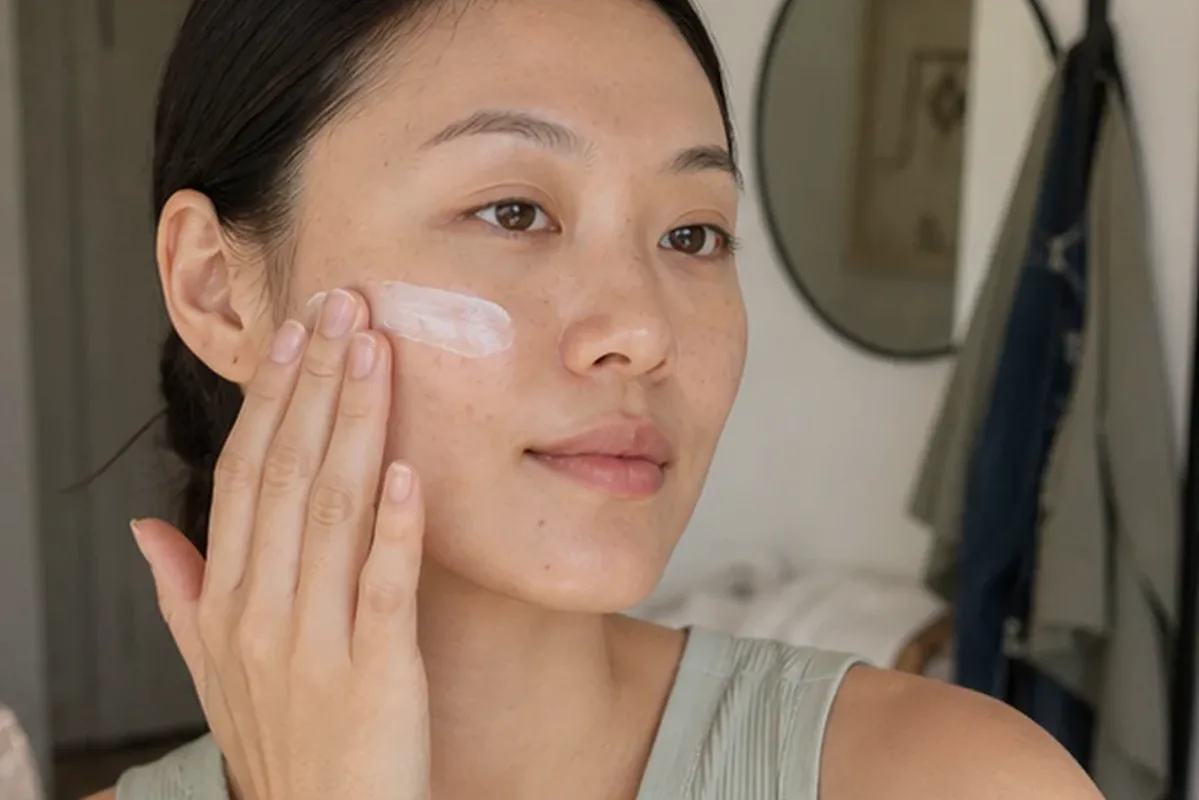 Authentische Beauty-Routine passend zum Thema Sonnenschutz für unreine Haut