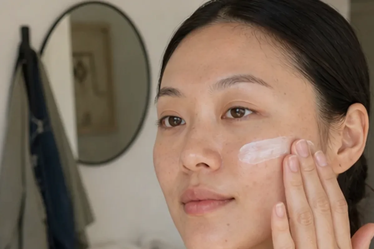 Redaktioneller Beauty-Moment zur Ausgangslage bei Retinol-Serum für Mischhaut