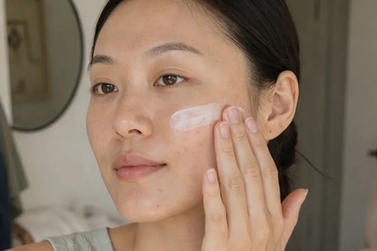 Authentische Beauty-Routine passend zum Thema Retinol-Serum für Mischhaut