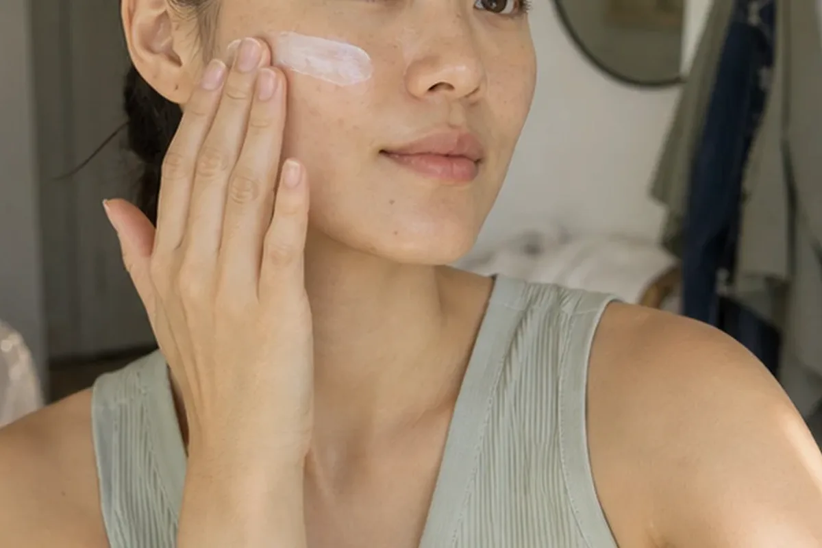 Authentische Beauty-Routine passend zum Thema Gesichtscreme für unreine Haut
