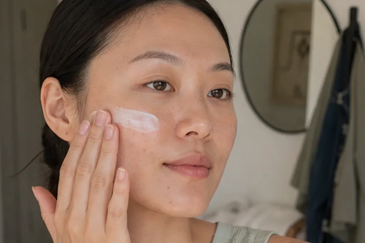 Redaktioneller Beauty-Moment zur Ausgangslage bei Kosmetikspiegel für Reisen