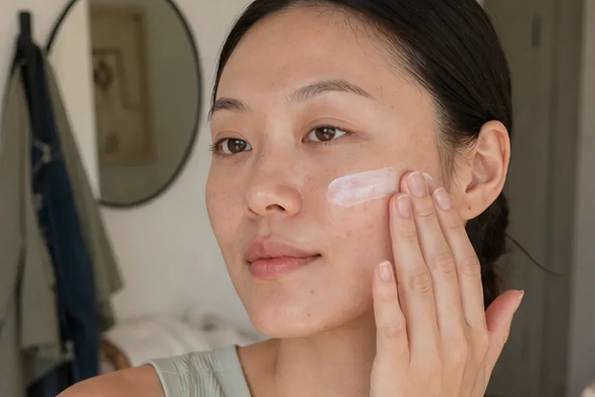 Emotionaler und authentischer Anwendungsmoment rund um Chemisches Peeling bei Pigmentflecken