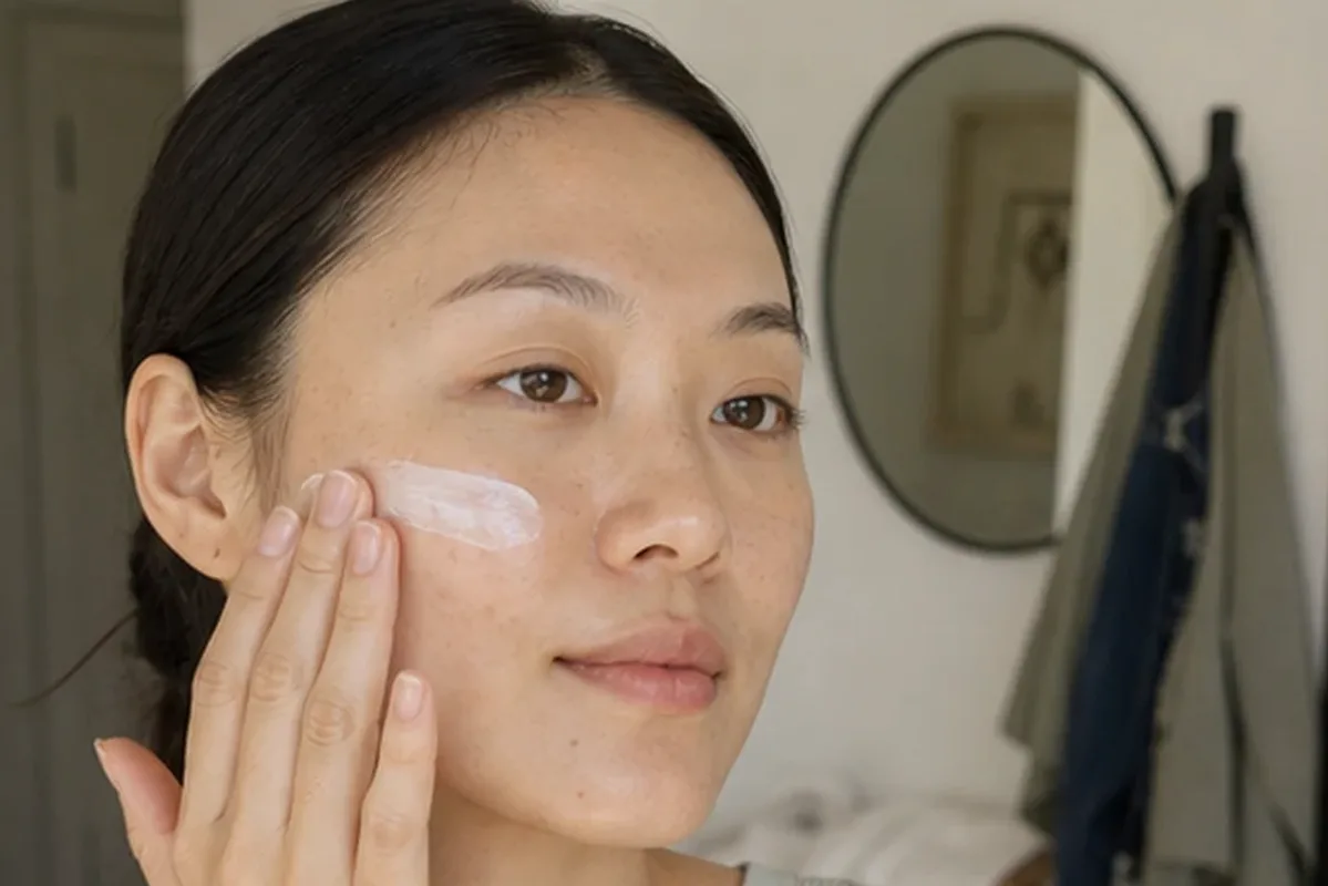 Authentischer Wohlfühlmoment passend zum Beauty-Thema Mizellenwasser für fettige Haut