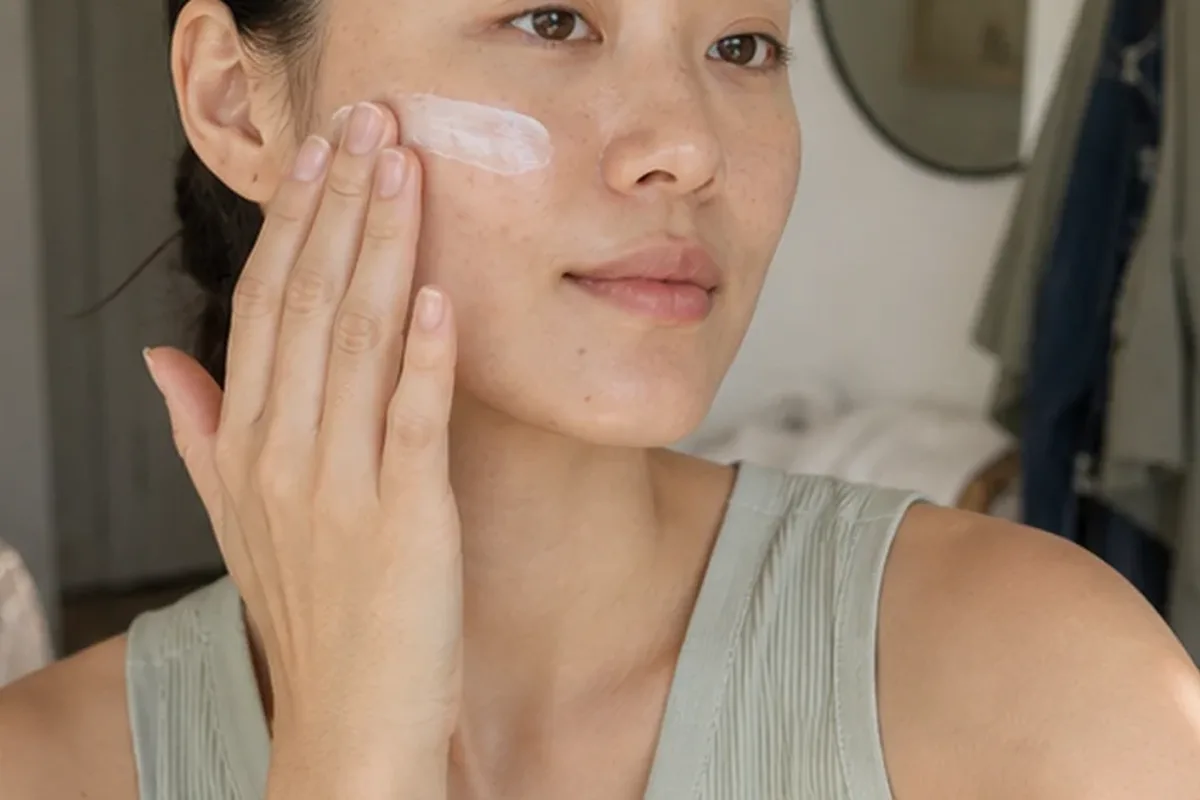 Authentische Beauty-Routine passend zum Thema Augenpflege für fettige Haut