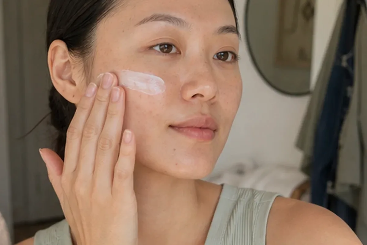 Authentischer Wohlfühlmoment passend zum Beauty-Thema Körperanalysewaage bei wenig Zeit