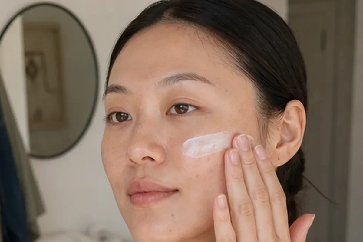 Authentische Beauty-Routine passend zum Thema Kosmetikspiegel für Reisen