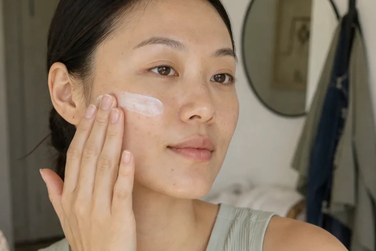 Redaktioneller Beauty-Moment zur Ausgangslage bei Gesichtsmaske für empfindliche Haut