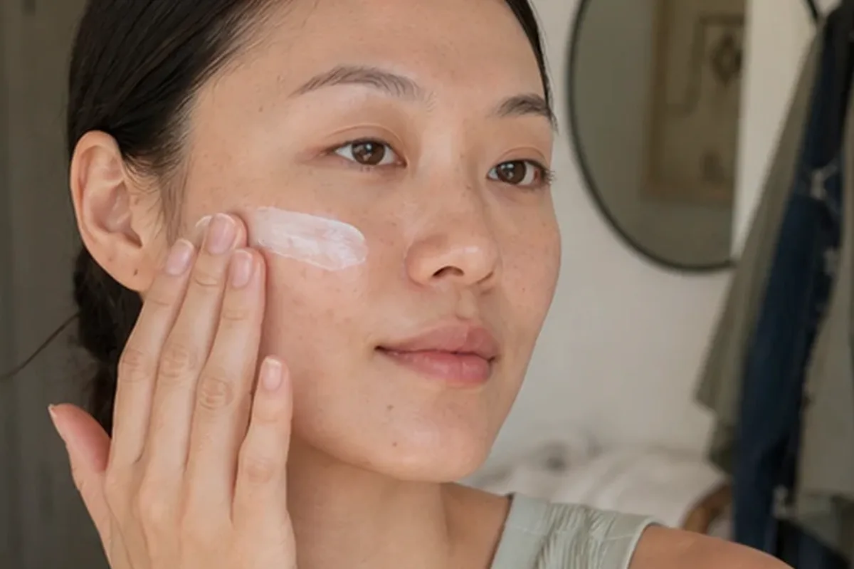 Authentischer Wohlfühlmoment passend zum Beauty-Thema Sonnenschutz für trockene Haut