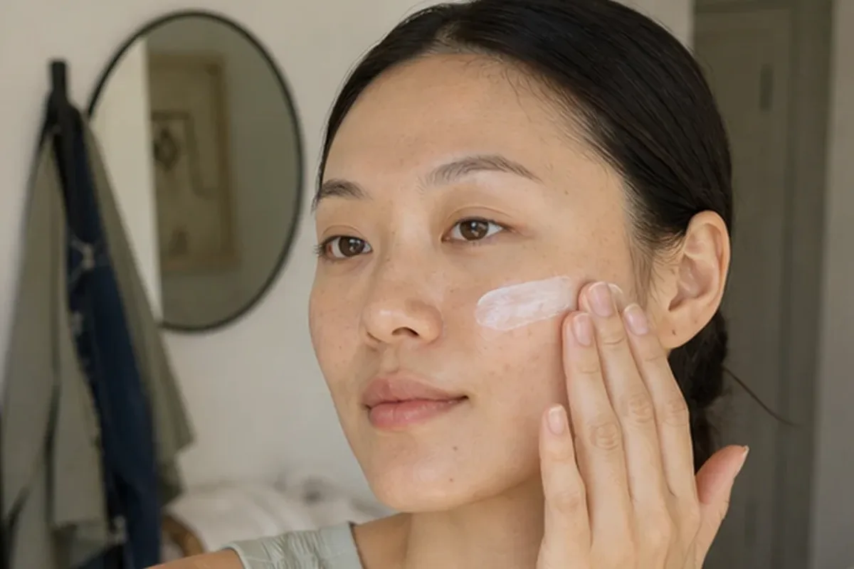 Hochwertige Beauty-Inszenierung zu Auswahlkriterien für Gesichtsmaske bei ersten Fältchen