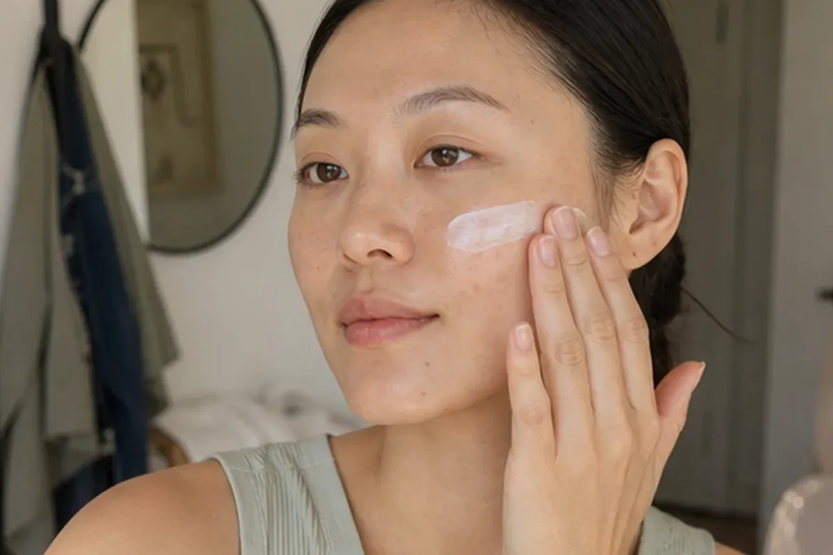 Redaktioneller Beauty-Moment zur Ausgangslage bei Reinigungsöl bei Pigmentflecken
