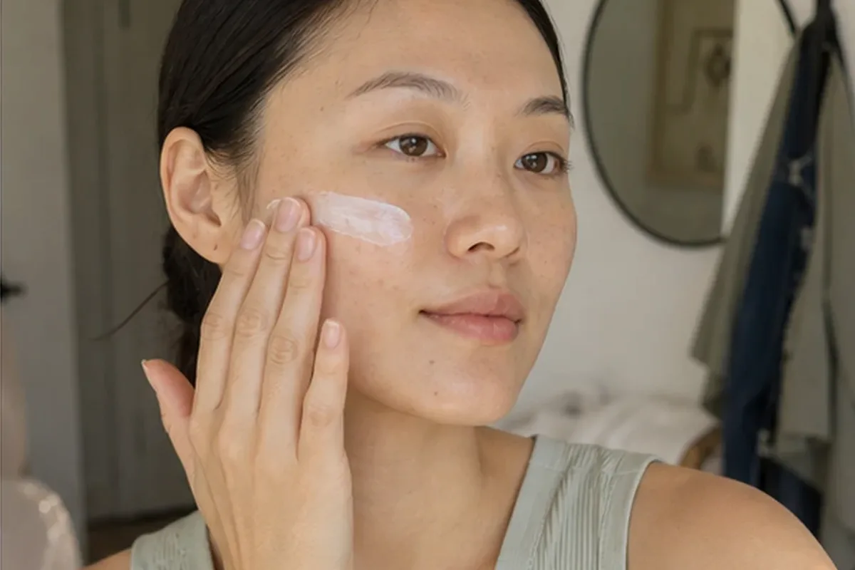 Redaktioneller Beauty-Moment zur Ausgangslage bei Retinol-Serum bei ersten Fältchen