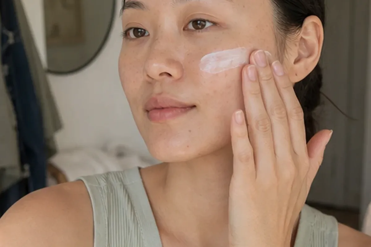 Redaktioneller Beauty-Moment zur Ausgangslage bei Hautbarriere-Pflege bei ersten Fältchen