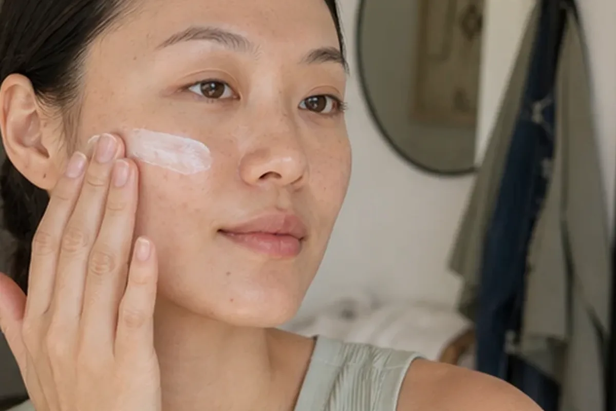 Hochwertige Beauty-Inszenierung zu Auswahlkriterien für Niacinamid-Serum für trockene Haut